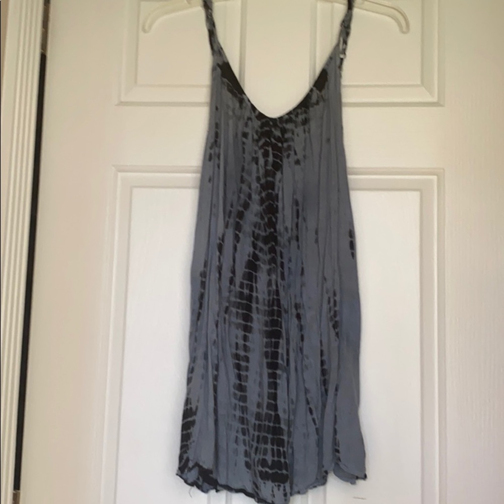 Tie dye mini dress/beach cover up